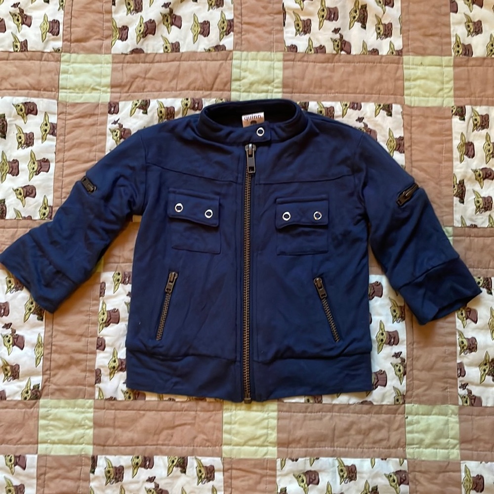 Kate Quinn Blue Bamboo Motorcycle Jacket